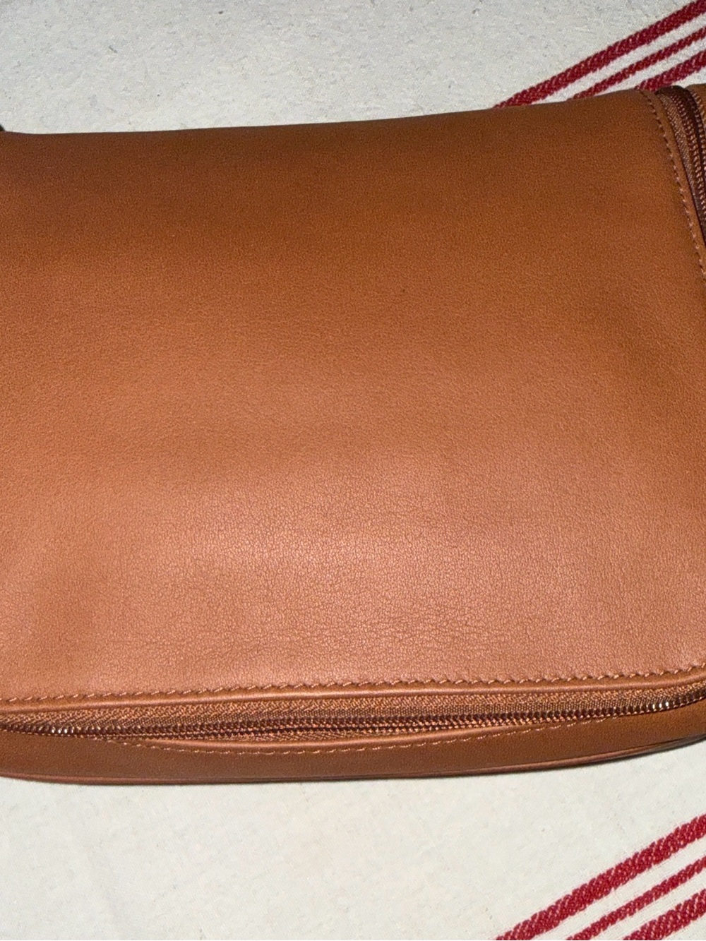 Coach Men's Leather Toiletry Pouch - Tan